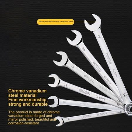 

Combination Spanner Set 6pc (8-15 mm) - Holder | DL0106A