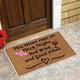 thumbnail image 4 of Felpudo divertido de bienvenida para interiores y exteriores | Alfombra antideslizante para porche y entrada | Tapete decorativo de 60 x 40 cm para dormitorio, patio, garaje y baño, 4 of 6