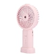 thumbnail image 3 of Ventilador de mano pequeño con carga USB, humidificador, miniventilador portátil de escritorio, mesita de noche, universal, rosa, 178 x 92 x 40 mm, 3 of 5