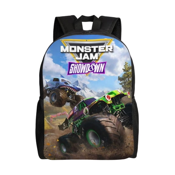 Monster Truck Jam Backpack Laptop Backpack For Women 3d Printing Large Capacity Casual Daypack