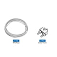 thumbnail image 3 of 16Ft(5M) Wire Rope 304 Stainless Steel Cable 3/16" (5.0 mm) Vinyl Coated with 2pcs Screw Chuck Transparent, 3 of 7