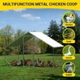 thumbnail image 6 of TROPOW Large Metal Chicken Coop, Walk in Chicken Runs with Cover for Yard, Large Chicken Coop with Double Door, Metal Chicken Pens for Outdoor Farm Yard (6.5'L x 9.8'W x 6.5'H), 6 of 8