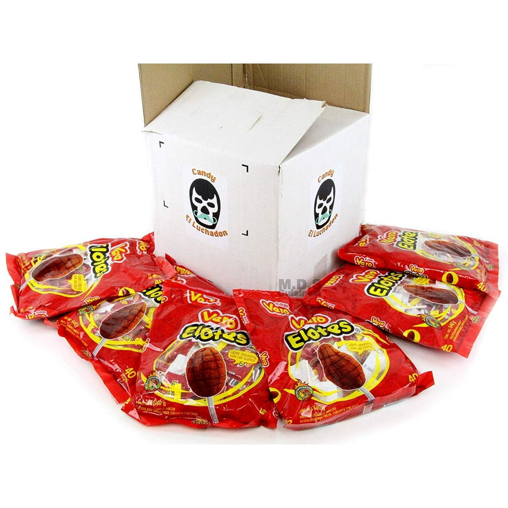 Mexican Candy Vero Elote Paletas Wholesale Lollipops Box Distribution