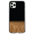 thumbnail image 1 of DistinctInk Clear Shockproof Hybrid Case for iPhone 12 / 12 PRO (6.1" Screen) - TPU Bumper, Acrylic Back, Tempered Glass Screen Protector - Basketball Court Floor - Show Your Love of Basketball, 1 of 2