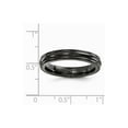 thumbnail image 6 of Grey Titanium Ring Band Wedding Standard Domed Edward Mirell Black Ti Triple 4mm, 6 of 6