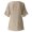 Khaki, variant on Shirts for Women Khaki Women Casual Lotu Sleeve V-Neck Solid Irregular Blouse Tops T-Shirt Gift for Womens Tops