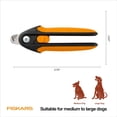 thumbnail image 3 of Fiskars Pet Large Nail Clippers, Dog Nail Trimmers for Grooming, 3 of 8