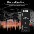 thumbnail image 3 of Rowin ROWIN Mini Guitar Effects Pedal DI Box with Ultra-Low Distortion, Balanced and Unbalanced Outputs, All-Metal Construction, Compact Design for Electric Guitar, Model LEF331, 3 of 6