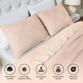 thumbnail image 3 of Superior Tanta Cotton Woven Coverlet, King, Blush, 3 of 11