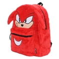 thumbnail image 2 of Sonic the Hedgehog Knuckles Reversible 16" Plush Backpack with Quills, 2 of 7