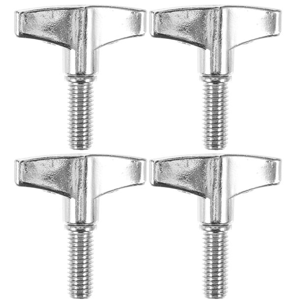4 piezas de tornillo de mariposa para tambor, soporte de platillo, tuerca de mariposa, tornillo de tuerca de liberación rápida para platillo