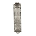 thumbnail image 3 of Puerta Mezuzah, placa Mezuzah, decoración del hogar Mezuzah cubierta Hannukah regalos ornamento Plata antigua, 3 of 9