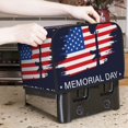 thumbnail image 7 of Balery Memorial Day Pattern Oven Cover Kitchen Bread Machine Protector, 2 Slice Toaster Cover for Home, Anti Dust Fingerprint Coaster Cover, 7 of 7