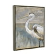 thumbnail image 3 of Stupell Industries Heron Bird Abstract Marshland Coast Painting Luster Gray Floating Framed Canvas Print Wall Art, Design by Paul Brent, 3 of 8
