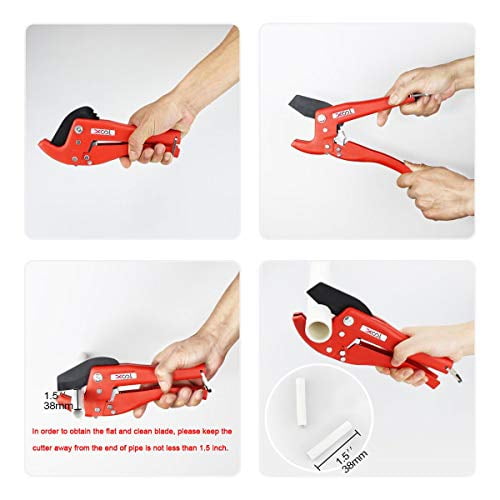 Pipe and Tube Cutter Ratcheting Hose Cutter One-hand Fast Pipe Cutting Tool 