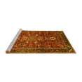 thumbnail image 2 of Ahgly Company Machine Washable Indoor Rectangle Oriental Yellow Industrial Area Rugs, 2' x 5', 2 of 4