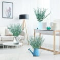 thumbnail image 4 of 30 PCS Artificial Eucalyptus Leaves Stems Faux Greenery Decor Fake Plant Branches Real Touch for Floral Arrangement Vase Wedding Bouquets Centerpiece, 4 of 7