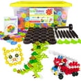 thumbnail image 1 of GFDYREE Brain Flakes 2500 Piece Build 'n' Build Kit - A Creative and Educational Alternative to Building Blocks - Wheel Pieces and Special Parts Included - A Great Stem Toy for Both Boys and, 1 of 7