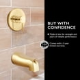 thumbnail image 6 of Design House Slip-On Pull-Up Wall Mount Tub Diverter Spout, Satin Gold, 6 of 16
