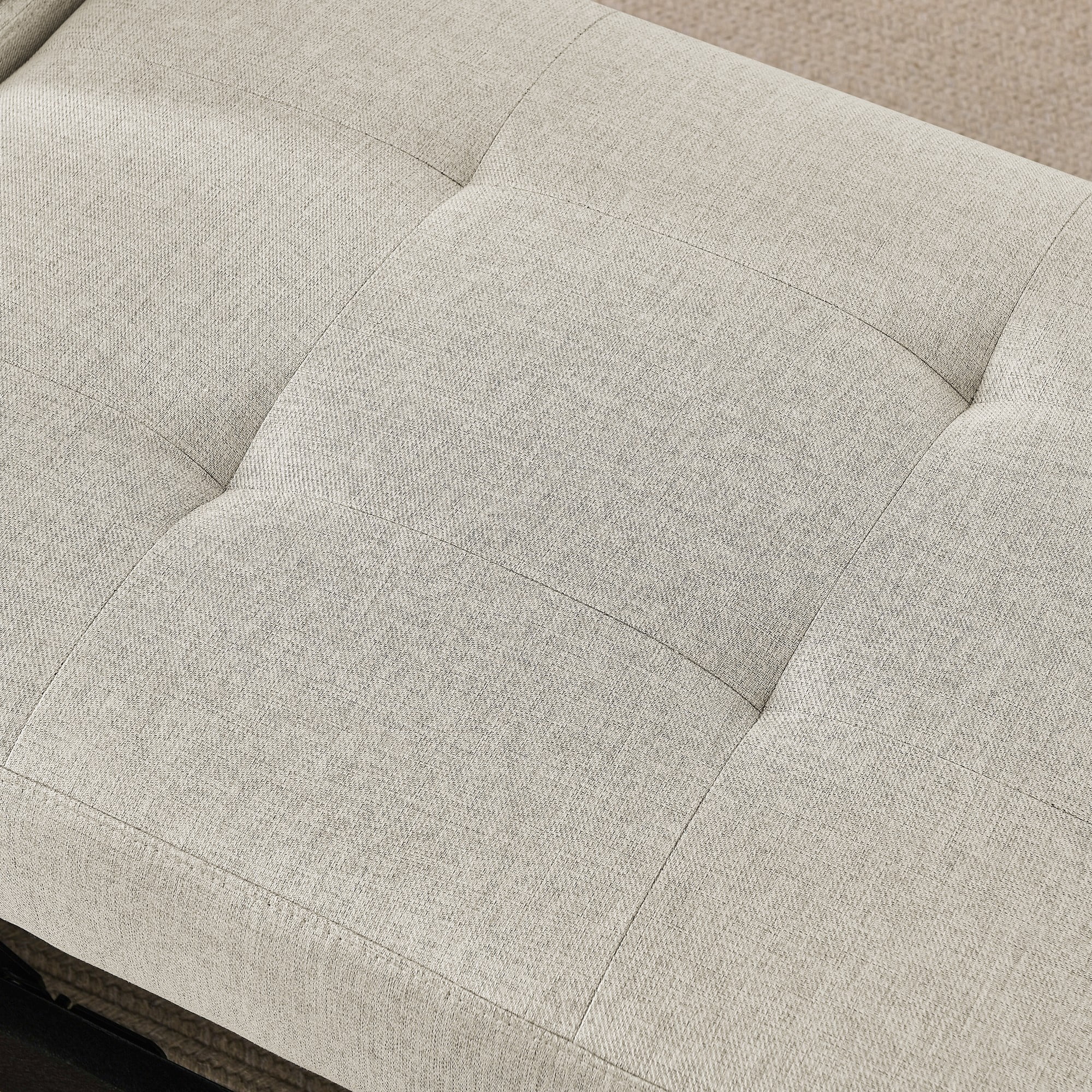 Leumius Sleeper Sofa Chair Bed 3 in 1 Convertible Bed Chair with Adjustable Backrest Linen Sleeper Chair Pull-Out Sofa Bed for Small Spaces,Living Room,Beige02