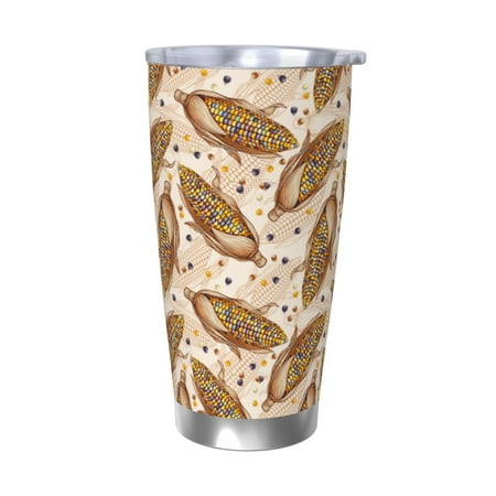 

Matuu Corn 5 for 20oz Durable Thermal Cups Keep Drinks Cold and Hot Insulated Car Mug with Lid-Without Straw