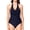 Dark Blue, variant on Csndyce Women Sexy Tummy Control One Piece Swimsuits Halter Push-Up Bathing Suits Female