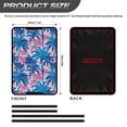 thumbnail image 4 of XYZCANDO Tropical Palm Tree RV Door Window Shade Stylish Camper Decor Foldable RV Window Shade RV Window Cover Travel Trailer Door Blackout Window Shade Fits for RV Interior Door Window Blue, 4 of 7