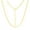 Silver, variant on Paperclip Chain for Charms in 14KT Gold Plated Sterling Silver