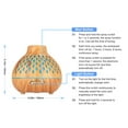 thumbnail image 4 of Aufmer Aroma Diffuser Auto Shut Off┃400ml Essential Oil Diffuser with Diamond-Shaped D, 4 of 9