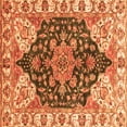 thumbnail image 1 of Ahgly Company Indoor Square Geometric Orange Traditional Area Rugs, 4' Square, 1 of 4