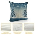 thumbnail image 4 of GOSMITH  Nice Pine Trees Snowflake Christmas Decor Burlap Decorative Rectangle Throw Lumbar Waist Pillow Case Cushion Cover for Couch Living Room, 4 of 5