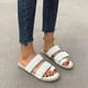 thumbnail image 2 of Amzcrzy Zapatos de mujer,Zapatos de mujer,Zapatillas de mujer, Pantuflas bajas con tacón plano y parte trasera hueca de color liso con costuras de coche para mujer Sandalias Mujer Zapatillas De Casa, 2 of 4