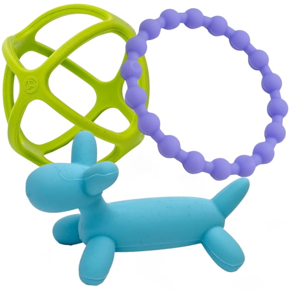 WeeSprout Teethers for Baby, Silicone Toys for Infant Teething