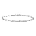 thumbnail image 1 of Fancy Paperclip Chain Bracelet in Sterling Silver (7.00 inches), 1 of 5