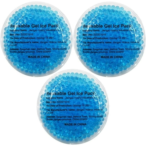 Yoqb Gel Ice Packs Kids Reusable Cold Compress Freeze Injuries Pain Relief Children Boo Boo First Aid Cool Pack Cool Soft Cooling Gel Pillow (Teal Ice Pack) A109