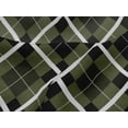 thumbnail image 4 of oneOone Viscose Jersey Olive Green Fabric Argyle Check Sewing Material Print Fabric By The Yard 60 Inches Wide, 4 of 5