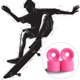 thumbnail image 2 of Rueda de skate con rodamientos PU longboard ruedas kits de reparación profesional accesorios para piezas para patinaje al aire libre rosa 4x Inevent OD020059-10, 2 of 7