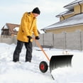 thumbnail image 2 of Costway Pelle à Neige de 29 Pouces en Métal Robuste, Angle et Hauteur Réglables, Déneigement avec Roues, 2 of 10