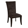thumbnail image 1 of Chaise d'Appoint en Cuir et Tissu Gris Anthracite, 1 of 4