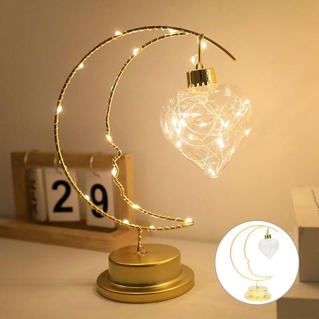 Decoración del hogar, decoración de habitaciones, decoración de paredes, lámpara decorativa de hierro, lámpara decorativa de hierro a batería, lámpara de mesa, lámpara LED cálida, lámpara decorativa d