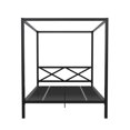 thumbnail image 4 of DHP Remna Queen Metal Canopy Bed, Black, 4 of 15
