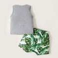 thumbnail image 6 of IROINNID Toddler Boy's Summer Print Tank Top And Shorts Beach Style Set, 6 of 7