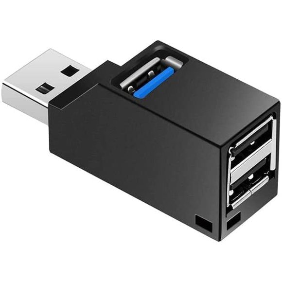 Hub Usb De Alta Velocidad Mini Usb 3.0 Hub Usb 2.0 Divisor De 3 Puertos (2 Usb 2.0 Zusb 3.0) Adaptador De Distribución Para Pc, Portátil, Macbook, Notebook, Unidades Flash Usb