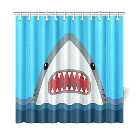 shark shower curtain kids