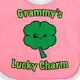 thumbnail image 4 of Inktastic Grammy's Lucky Charm Boys or Girls Baby Bib, 4 of 4