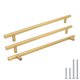 thumbnail image 1 of Goldenwarm Euro Bar Manijas para gabinetes Tiradores modernos para gabinetes - Hardware moderno para cajones Tiradores de barra en T de 10 pulgadas Tiradores para muebles de dormitorio de baño de acer, 1 of 5