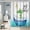 Green, variant on Abstract Boho Shower Curtain for Bathroom Moon Eucalyptus Leaves Waterproof Polyester Shower Curtains Modern Minimalist Artistic Aesthetic Shower Curtain with Hooks Decorative, 72x72 Inch