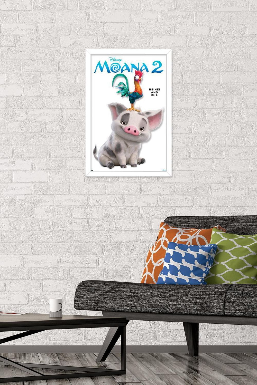 Disney Moana 2 - Heihei and Pua Feature Series Wall Poster, 22.375" x 34"