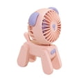 thumbnail image 2 of Mini Ventilador De Carga Usb Bonito ventilador para perros y mascotas, ventilador de mano silencioso para ahorro de electricidad para exteriores (rosa) Ndcxsfigh libre de BPA, 2 of 8