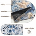 thumbnail image 6 of Round Rug 3.3Ft Washable Non-Slip, Blue Coastal Starfish Circle Area Rugs for Living Room Bedroom, Beach Nautical Shell Eucalyptus Wooden Indoor Floor Mats Carpet Runner for Home Decor Aesthetic, 6 of 8